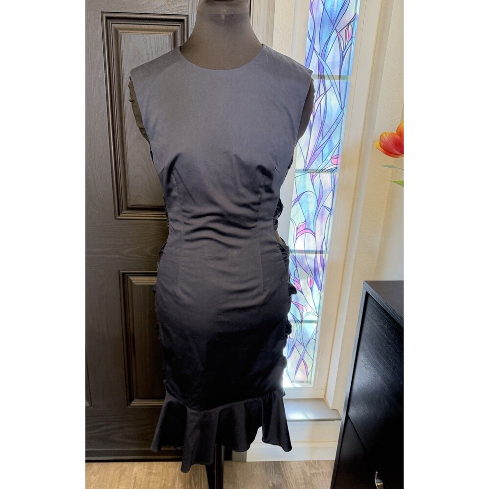FAME AND PARTNERS NAVY OPEN SIDE DRESS 4
